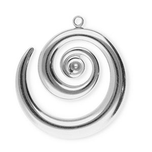 Bedels van Stainless steel Roestvrij staal (RVS) spiral Silver