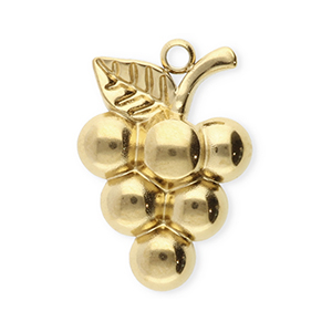 Bedels van Stainless steel Roestvrij staal (RVS) grapes Gold