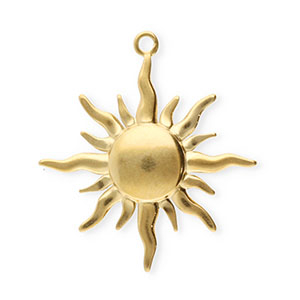 Bedels van Stainless steel Roestvrij staal (RVS) sun Gold