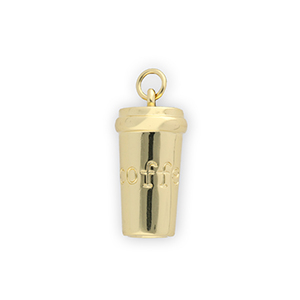 TQ metaal Brass bedels tumbler Gold