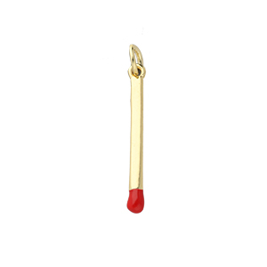 TQ metaal Brass bedels matchstick Gold-red