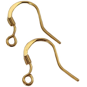 Metaal onderdelen DQ oorhangers 15mm Gold 