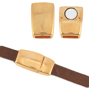 DQ metalen magneetslot &Oslash;5.1x2.2mm Ros&eacute; goud (nikkelvrij)