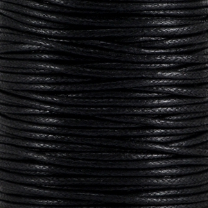 2.0 mm Waxdraad Black