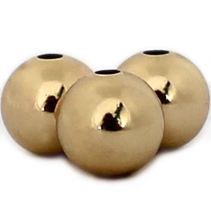 DQ metalen kralen 8mm Gold