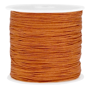 Draad macram&eacute; 0.8mm Copper brown