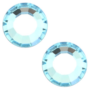Swarovski Elements flat back SS20 (4.7mm) Aquamarine blue