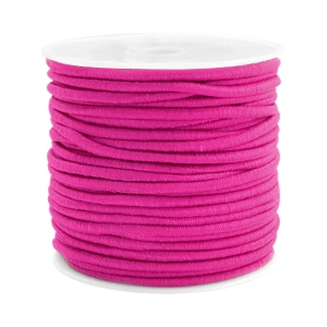 Gekleurd elastiek 2.5mm Fuchsia