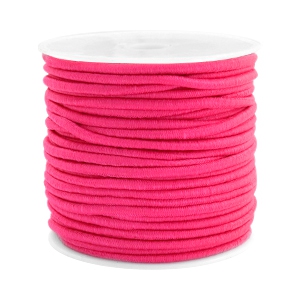 Gekleurd elastiek 2.5mm Fuchsia pink