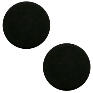 20 mm platte Polaris Elements cabochon matt Black