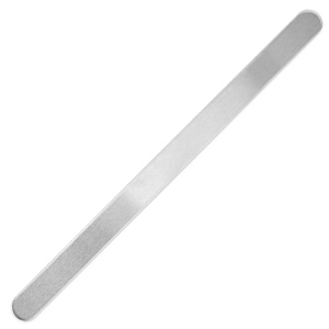 ImpressArt armbanden aluminium strips 15cmx10mm Zilver