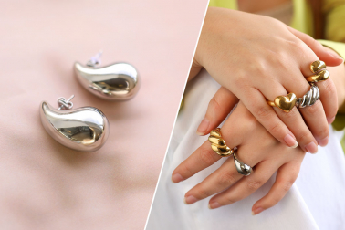 Nieuwe collectie stainless steel oorbellen en ringen