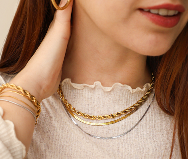 Mooie stainless steel kettingen en armbanden