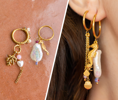 Nieuwe stainless steel oorbellen creolen met oogje