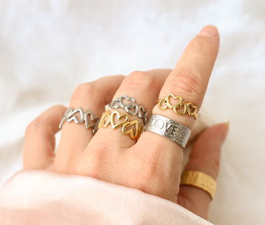 Nieuwe collectie stainless steel ringen