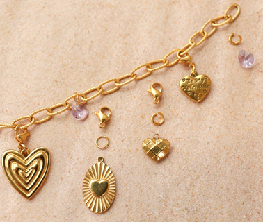 Must-have collectie stainless steel hartjes bedels Must-have collectie stainless steel hartjes bedels