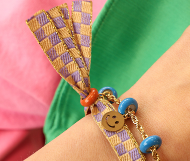 New! Bead stopper met enamel in vrolijke kleuren