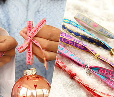 Just in: kleurrijk tekstlint met trendy prints!