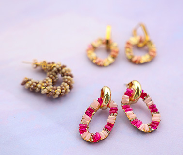 Nieuwe collectie oorbellen en hangers van facet