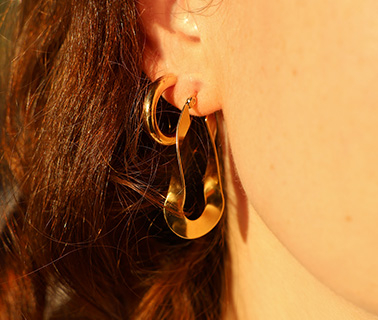 Stainless steel oorbellen in de kleuren goud en zilver