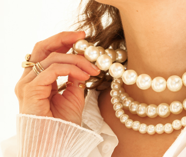 Trendy schitterende glaskralen parel collectie