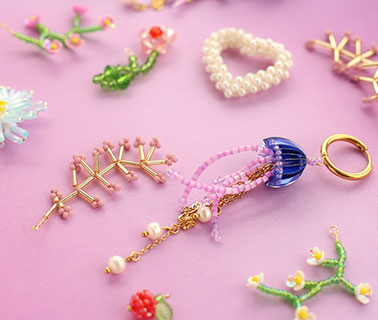 Nieuwe serie gehaakte glaskralen