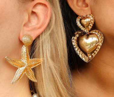 Nieuwe collectie trendy oorbellen