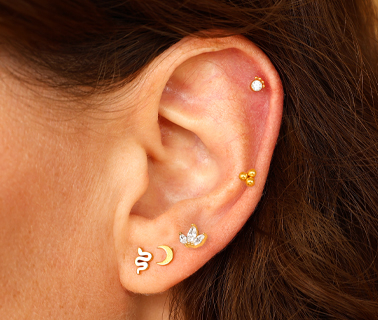 Stainless steel oorpiercings