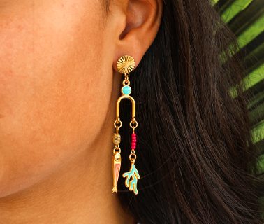 Nieuw! metalen bedels DQ met enamel