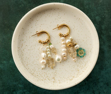 Acryl kralen met goudenrandje