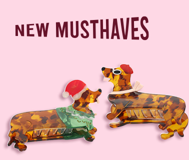 Woof.. Woof.. De leukste teckel haarklemmen!