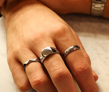 Nieuwe serie stainless steel ringen voor mannen