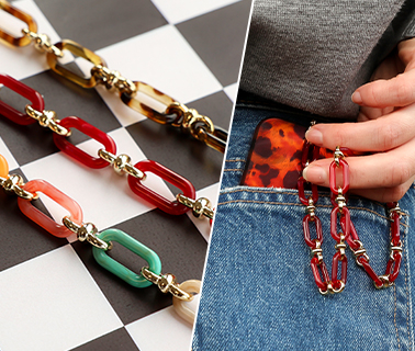 Nieuwe telefoonkoorden van acryl en onderdelen