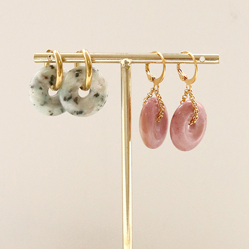 Laat je inspireren: deze oorbellen en armbanden kun je maken met natuursteen disc hangers