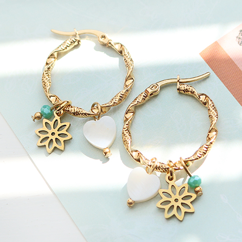 Trendy kettingen en oorbellen maken met rvs bedels en tussenstukken 