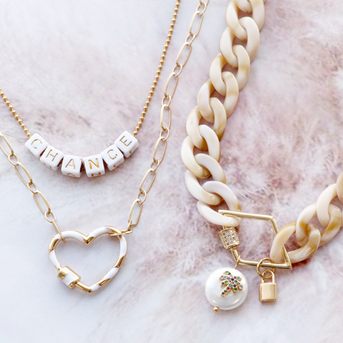 Ontwerp trendy sieraden met de mooie zirkonia slot hangers 