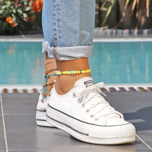 Ontwerp stijlvolle zomerse enkelbandjes 