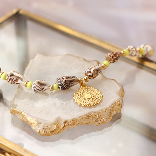 Strand en zee collectie met DQ metalen kralen en bedels