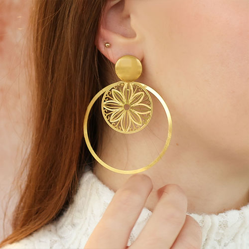 Zo ontwerp je bohemian oorbellen met rvs bedels