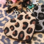  Sleutelhangers met imi leer hairy en stainless steel! Leopard is my favourite colour!