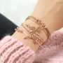 Sieraden inspiratie met ros&eacute; goud DQ metaal in combinatie met diverse rijgmaterialen!