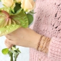 Sieraden inspiratie met ros&eacute; goud DQ metaal in combinatie met diverse rijgmaterialen!