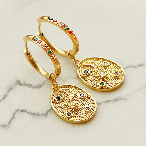 Ontwerp een oorbellen collectie met rvs creolen