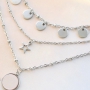 Minimalistische sieraden set stainless steel