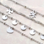 Minimalistische sieraden set stainless steel